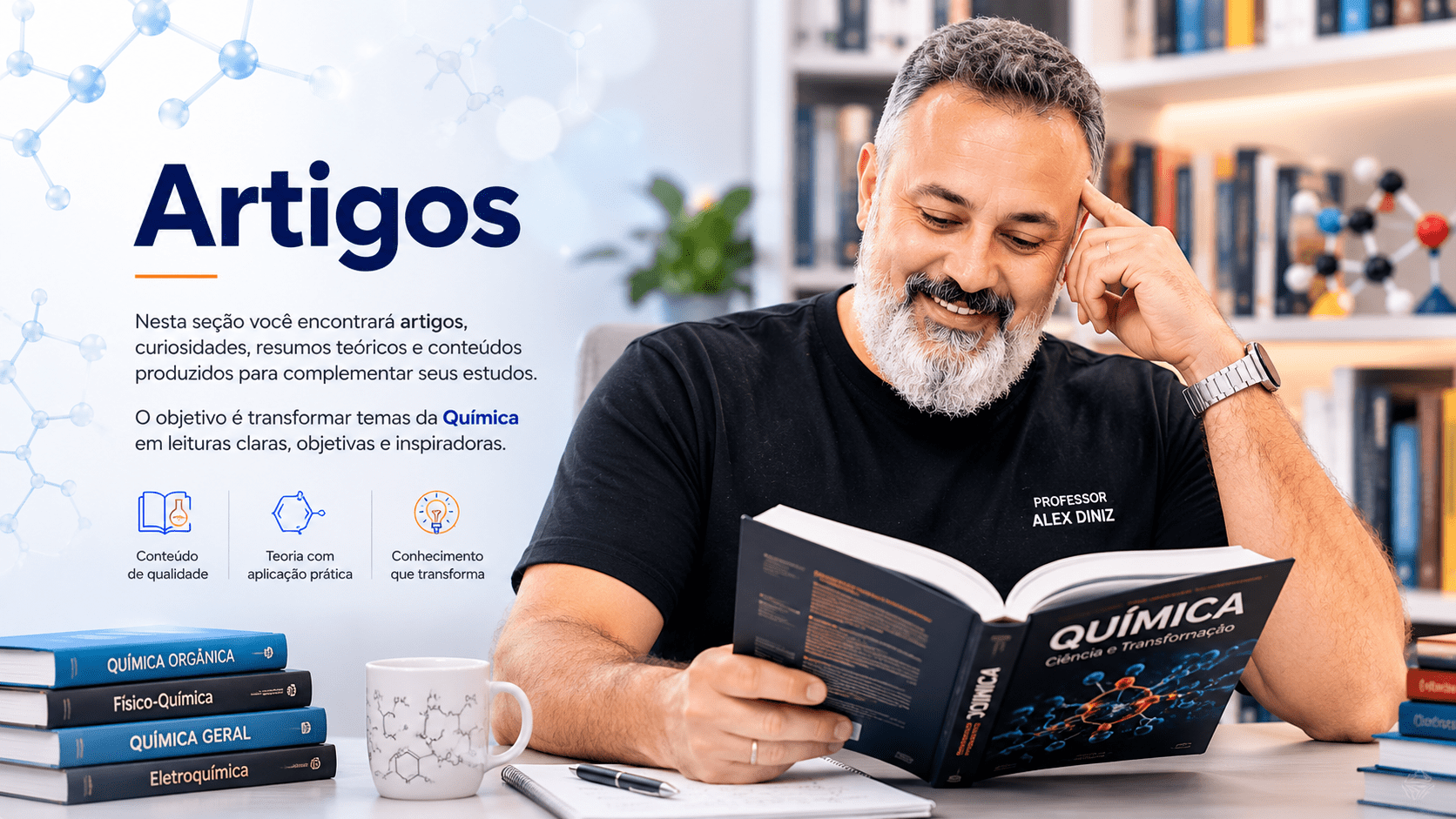 Artigos - Prof. Alex Diniz, conteúdo de química, curiosidades e resumos teóricos
